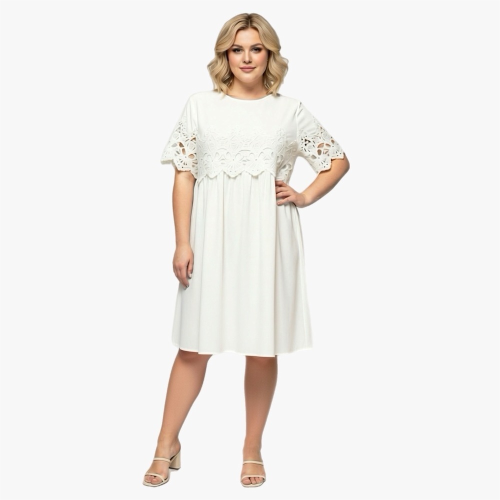 NWT Veveret Boutique Crochet Knit Dress Sz L